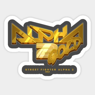 [STREET FIGHTER] ALPHA 2 GOLD Sticker